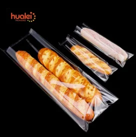 White Rubber Bag For Wrapping Bread OPP bag bread
