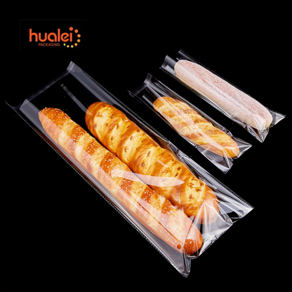 White Rubber Bag For Wrapping Bread OPP bag bread